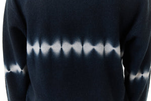 Crush Cashmere, Sustainable Cashmere v neck sweater in electric tye dye-Tye Dye