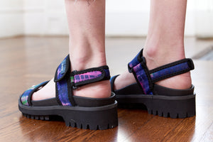 Desigual, neoprene purple tie-dye trekking sandals-Shoes