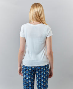 SWTR, Pima Cotton, v-neck short sleeve tee shirt-Tops