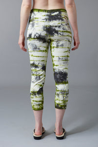 XCVI Wearables, ruched slim crop pant in tye dye-