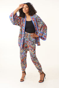 Robert Graham, silk blend, Mia jogger trousers in mosaic print-Robert Graham, silk blend, Mia jogger trousers in mosaic print