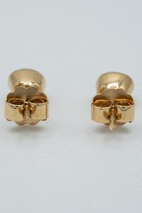 Gold 18-karat gold, Colombian emerald stud earrings-