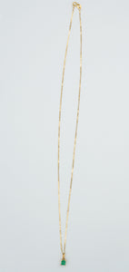 Gold, 18-karat gold Colombian emerald pendant necklace-Sale