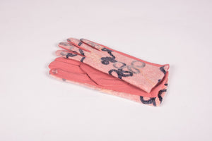 embroidered floral touchscreen ladies gloves in pink-Gifts - Accessories