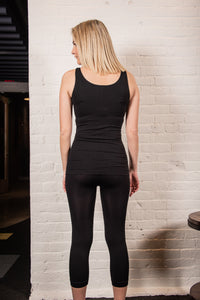 seamless capri leggings with high waist capri-Promo Eligible