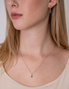 Gold, 18-karat gold Colombian emerald pendant necklace-Gifts